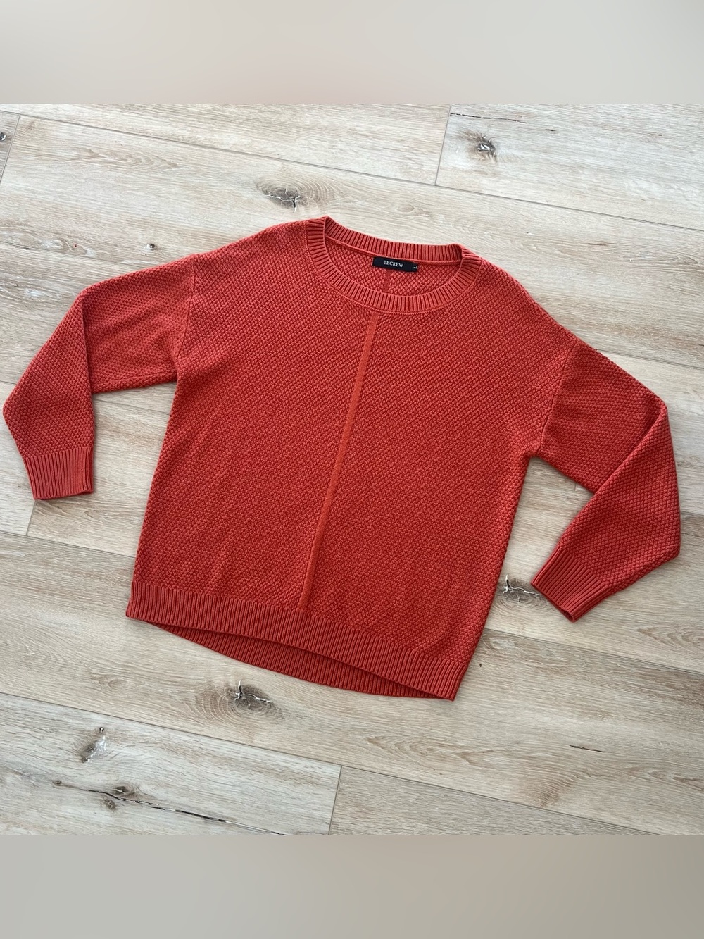 Tecrew Textured Crewneck Sweater